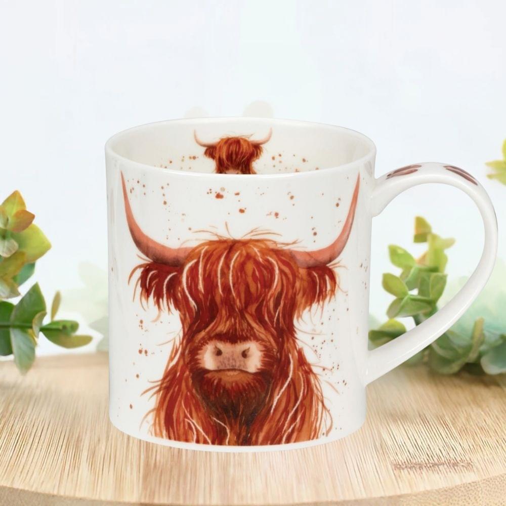  Dunoon Orkney Shaggy Tails H/L Cow Mug Best of British NBPT  Cups & Mugs Dunoon.