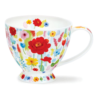 Dunoon Skye Floral Burst Red Mug