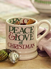 Emma Bridgewater Christmas Toast & Marmalade Peace & Love 1/2 Pint Mug Marmalade product image