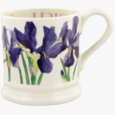 Emma Bridgewater Flowers Blue Iris 1/2 Pint Mug