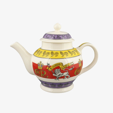 Emma Bridgewater 3 Cheers For King Charles III 4 Mug Teapot Boxed