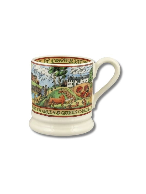 Emma Bridgewater King Charles III & Countryman 1/2 Pint Mug product image with King Charles
