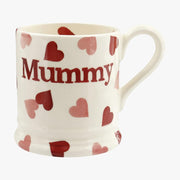 Emma Bridgewater Pink Hearts Mummy 1/2 Pint Mug product image