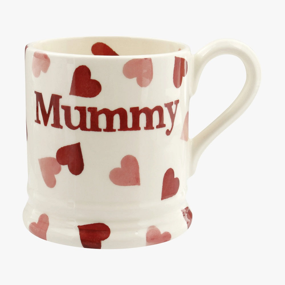 Emma Bridgewater Pink Hearts Mummy 1/2 Pint Mug product image