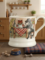 Emma Bridgewater Dog's Dinner Party 1/2 Pint Mug product image with Dog