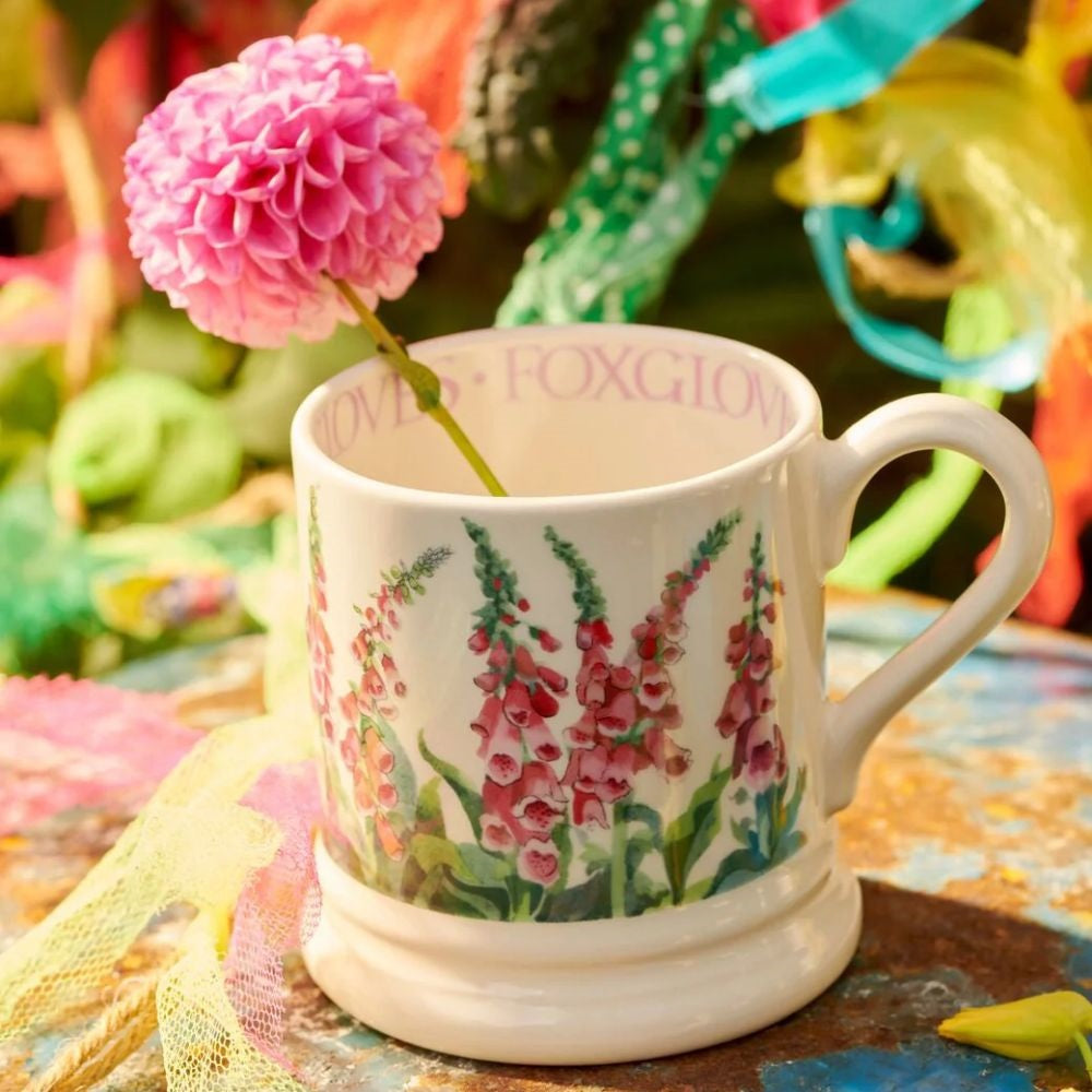  Emma Bridgewater Foxgloves 1/2 Pint Mug Best of British NBPT  Cups & Mugs Emma Bridgewater.