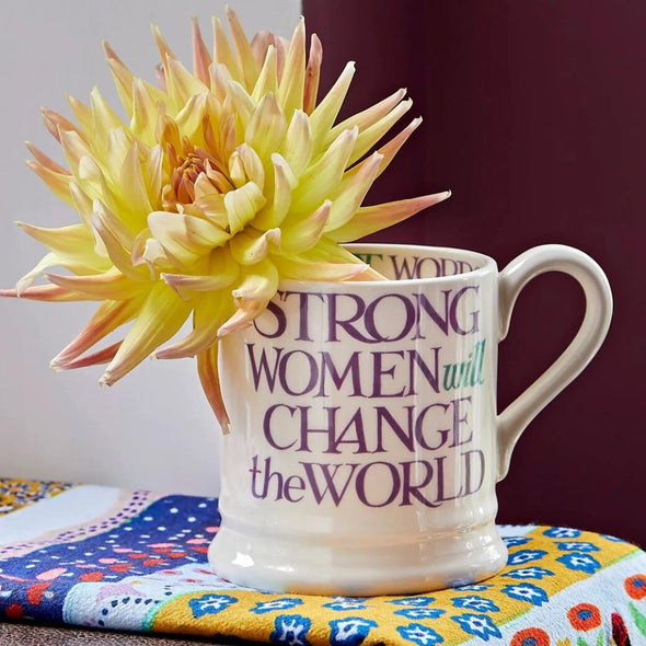 Emma Bridgewater Purple Toast Change Our World 1/2 Pint Mug