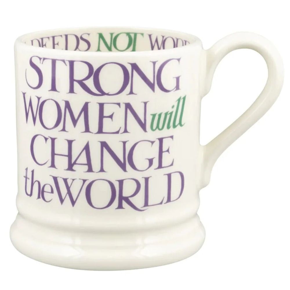 Emma Bridgewater Purple Toast Change Our World 1/2 Pint Mug
