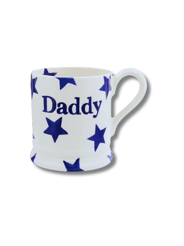 Emma Bridgewater Blue Star Daddy 1/2 Pint Mug