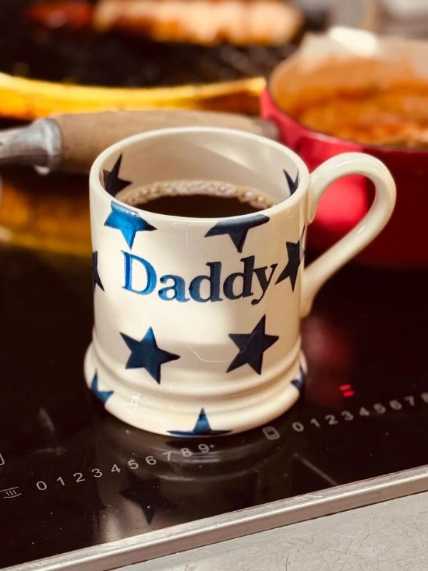 Emma Bridgewater Blue Star Daddy 1/2 Pint Mug