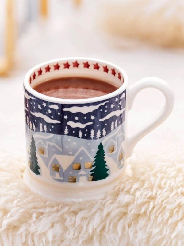 Emma Bridgewater Christmas Icons winter Village 1/2 Pint Mug