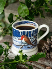 Emma Bridgewater Midnight Robin 1/2 Pint Mug
