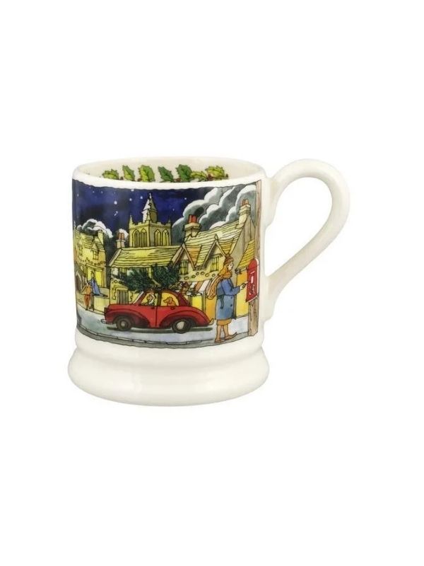  Emma Bridgewater Christmas Town & Country 1/2 Pint Mug Best of British NBPT  Cups & Mugs Emma Bridgewater.