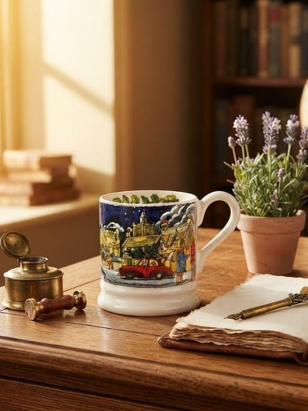 Emma Bridgewater Christmas Town & Country 1/2 Pint Mug