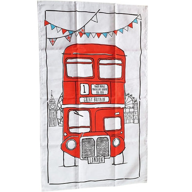 Elgate London Bus Sketch Tea Towel