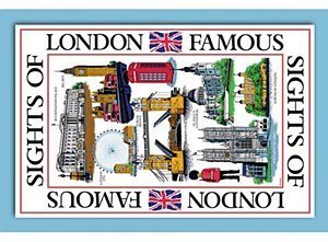  Elgate Sights of London Printed Tea Towel Best of British NBPT  Tea Towels Elgate.