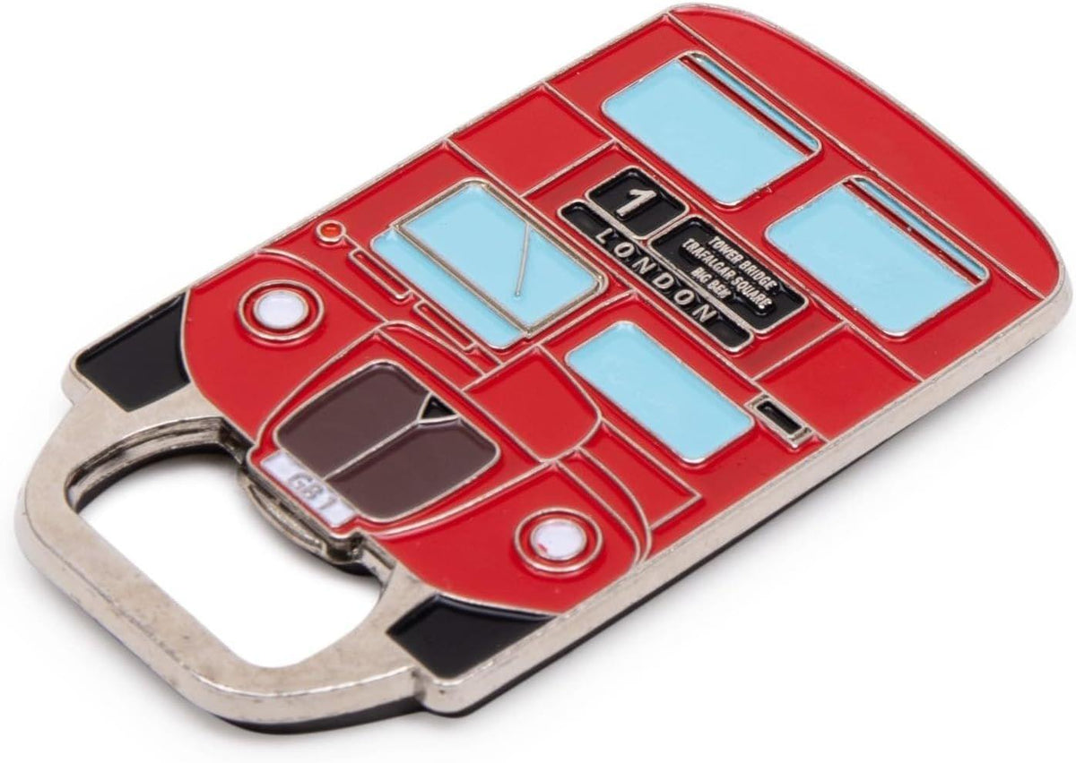  Red London Bus Infill Metal Bottle Opener Magnet Best of British NBPT  Bottle Openers Elgate.