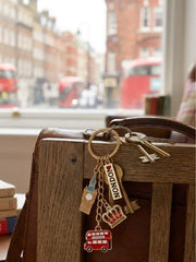 Lovable London Metal Infill Charm Keyring