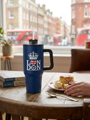London Crown Heart 800ml Insulated Travel Mug
