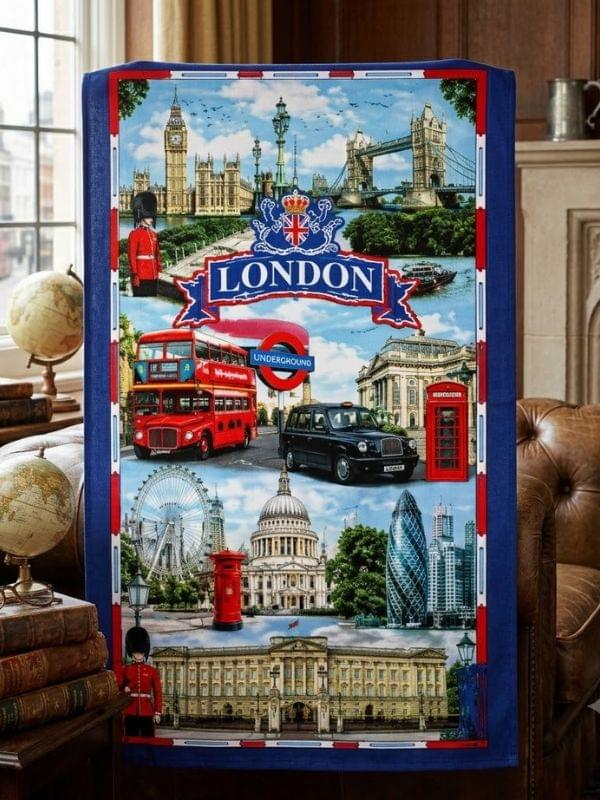 London and Street Names Tea Towel