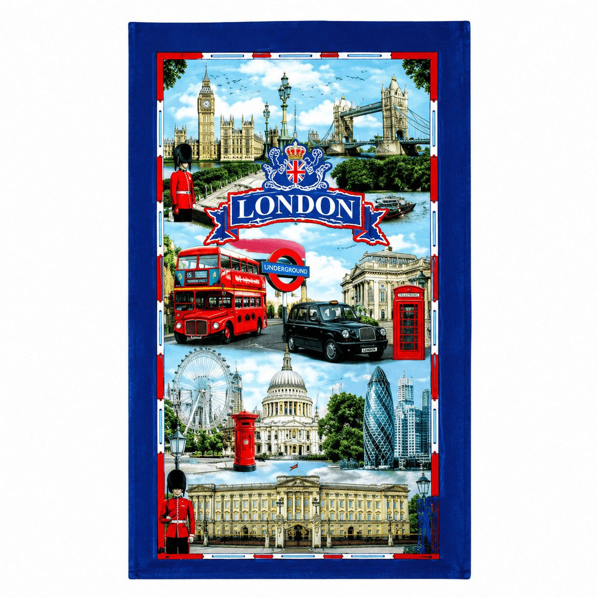 London and Street Names Tea Towel