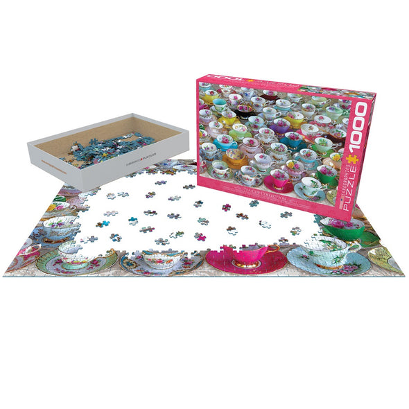 EuroGraphics Tea Cup Collection from The Vintage Table 1000-Piece Puzzle