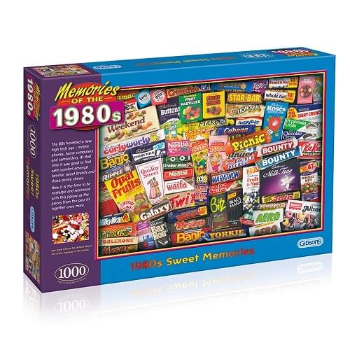 Gibsons 1980s Sweet Memories Jigsaw Puzzle (1000 Pieces) Jigsaw Puzzle product image with Jigsaw