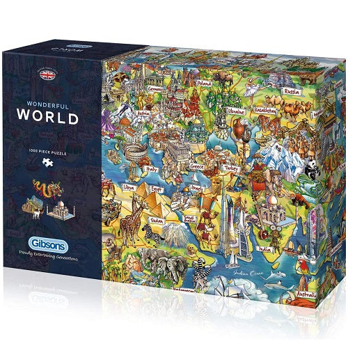 Gibsons Puzzle: 1000 Wonderful World Puzzle product image