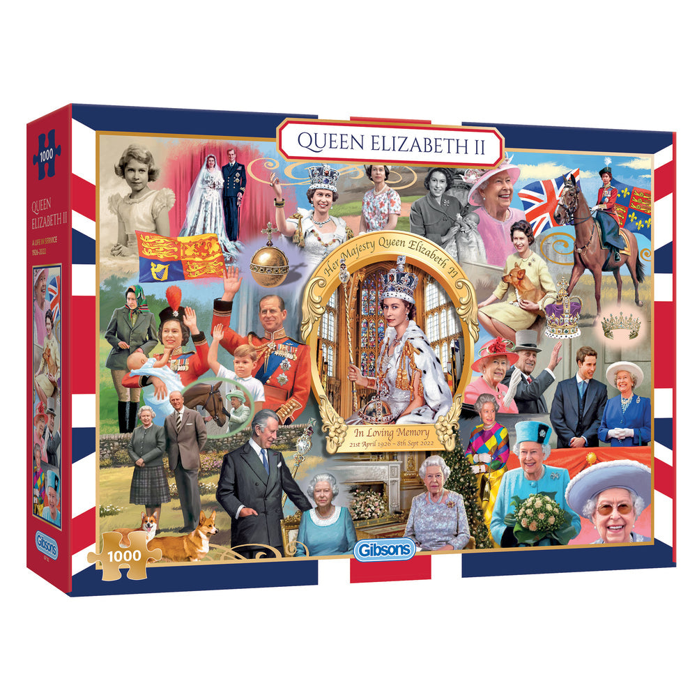 Gibsons Queen Elizabeth II 1000 Piece Jigsaw Puzzle