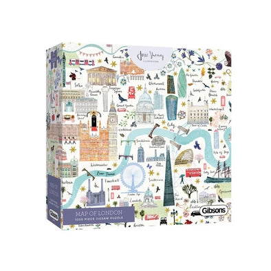 Gibsons Map of London 1000 Piece Puzzle