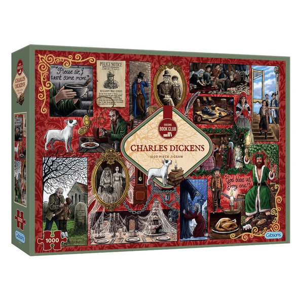 Gibsons Charles Dickens Book Club 1000 Piece Jigsaw Puzzle