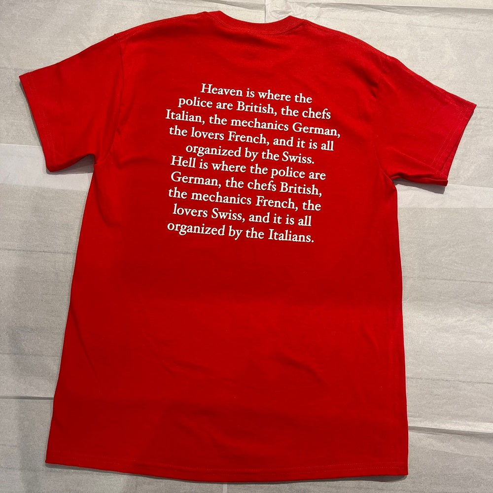 Heaven & Hell Cotton Short Sleeve T-Shirt Red