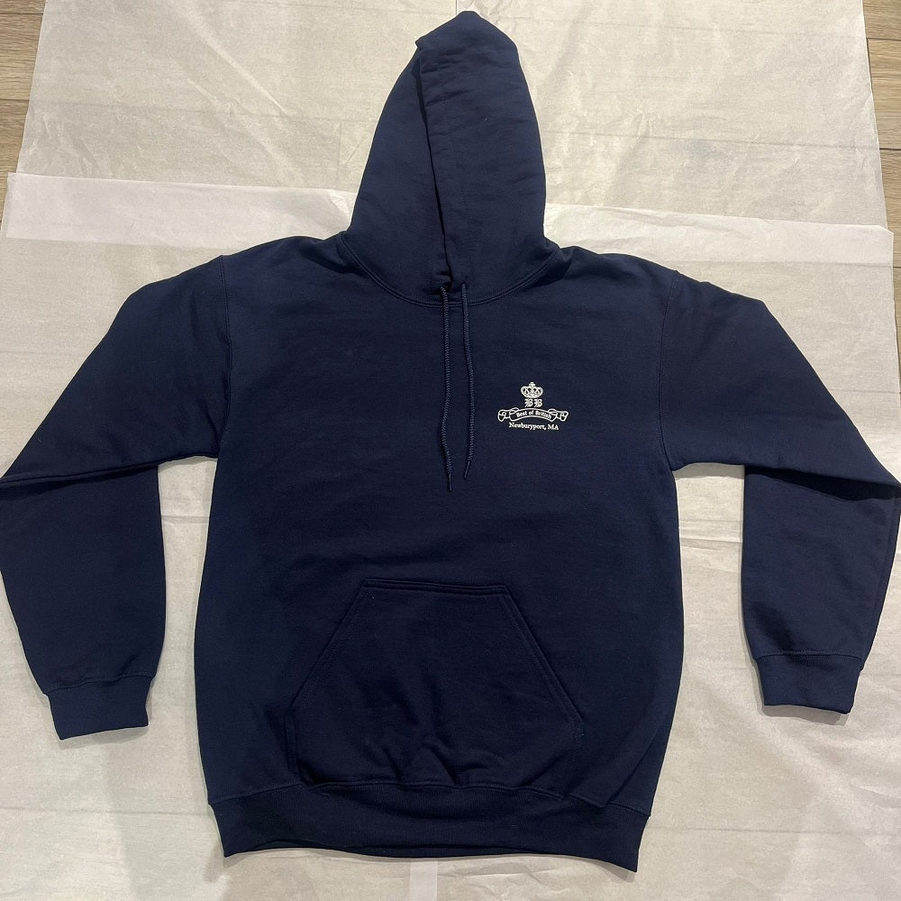 Gildan Heaven & Hell Cotton Pullover Hooded Sweatshirts Navy Size S