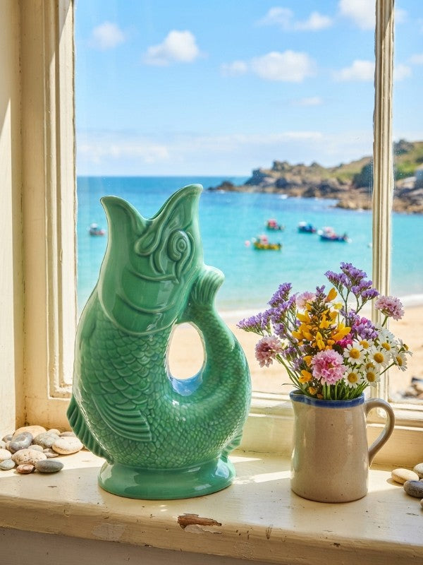 Wade Ceramics Gluggle Jug - Color: Sea Green product image