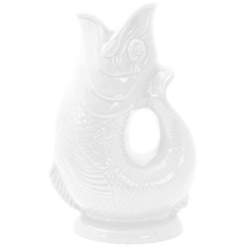 Wade Ceramics Gluggle Jug - Color: White