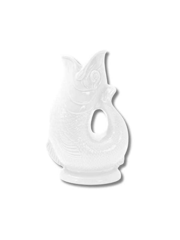 Wade Ceramics Gluggle Jug - Color: White