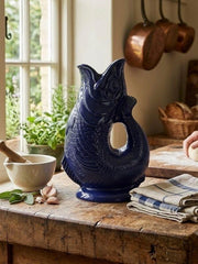 Wade Ceramics Gluggle Jug - Large (Color: Cobalt Blue) product image