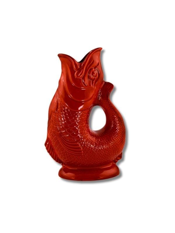 Wade Ceramics Gluggle Jug - Color: Red