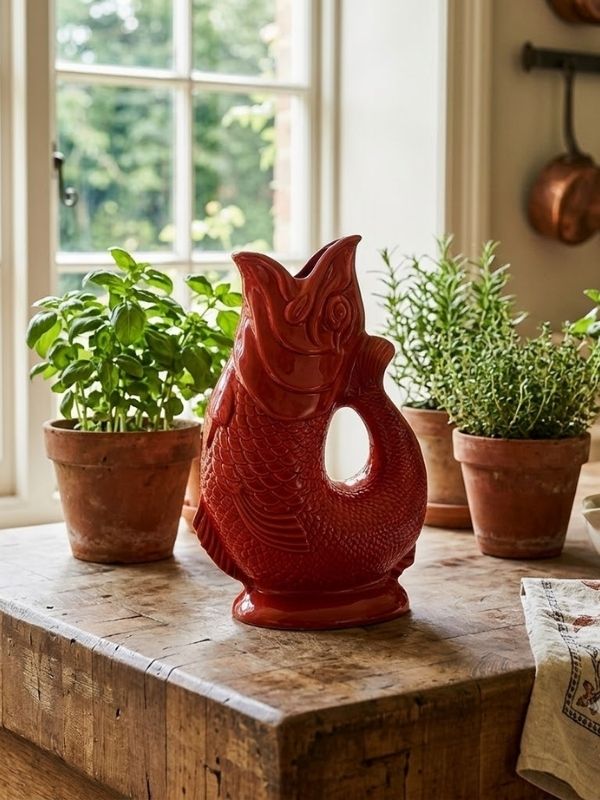 Wade Ceramics Gluggle Jug - Color: Red product image