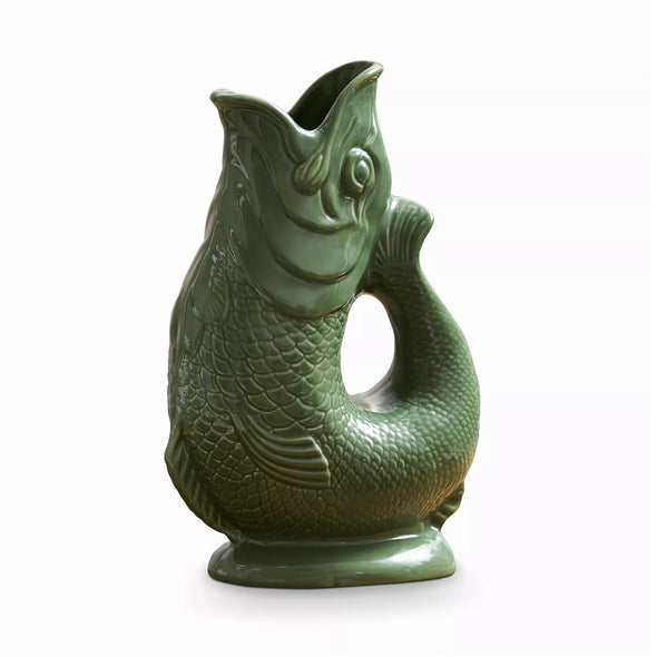Wade Ceramics Gluggle Jug - Color: Green