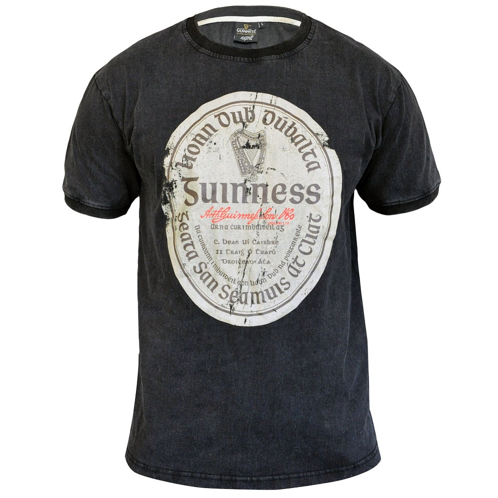 The Guinness Distressed Gaelic Label T-Shirt - M