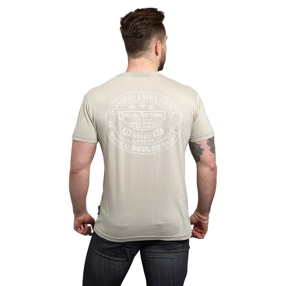 Guinness Premium Trademark Label Beige T-Shirt