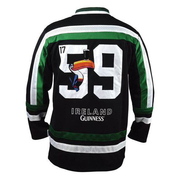 Guinness Toucan Hockey Jersey Black and Green