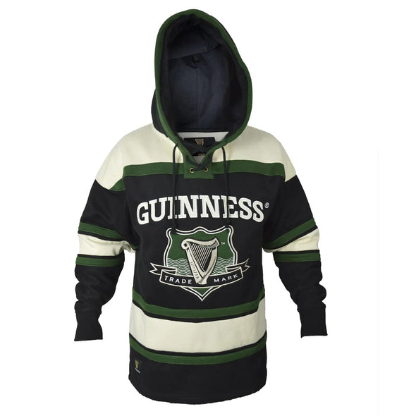 Guinness Green Hockey Style Hooded Sweathirt Size M