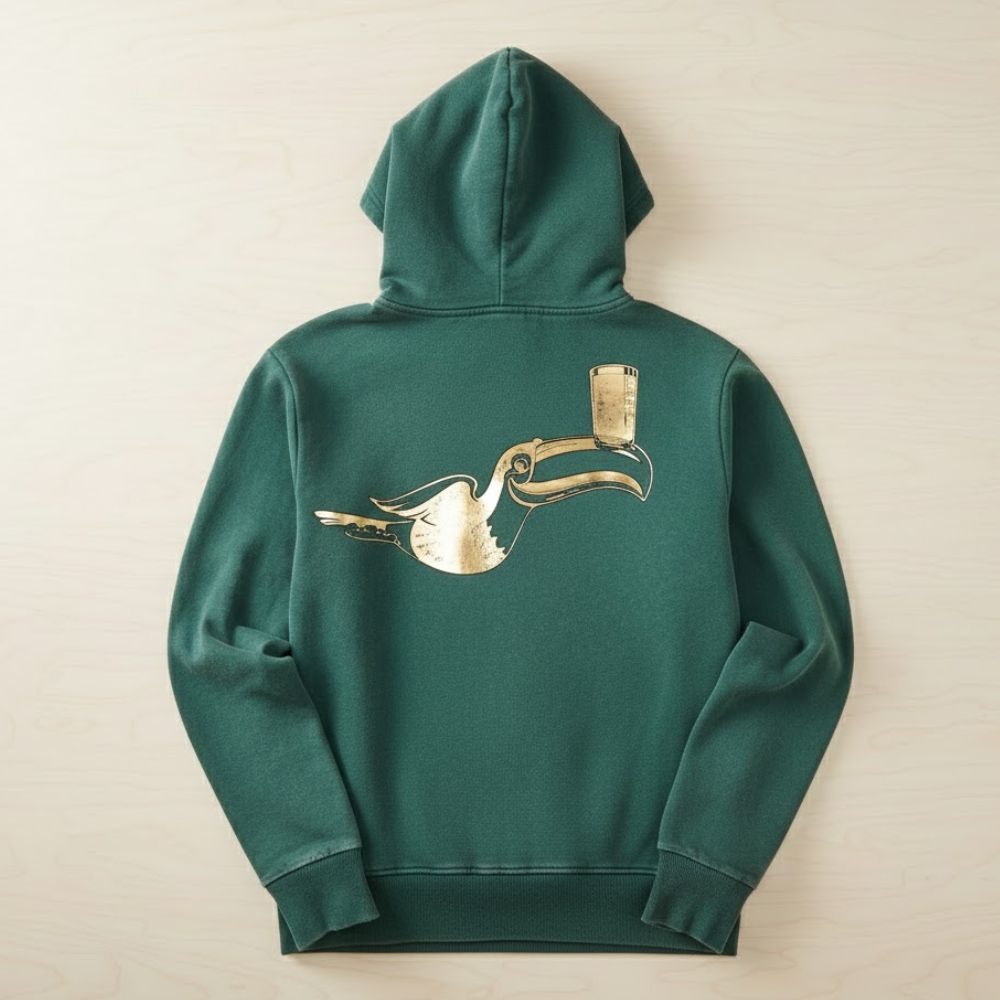 Guinness Forest Green & Gold Toucan Hoddie