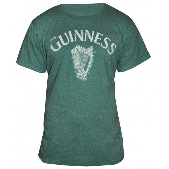 Guinness Green Vintage Heathered Harp Tee Size XXL