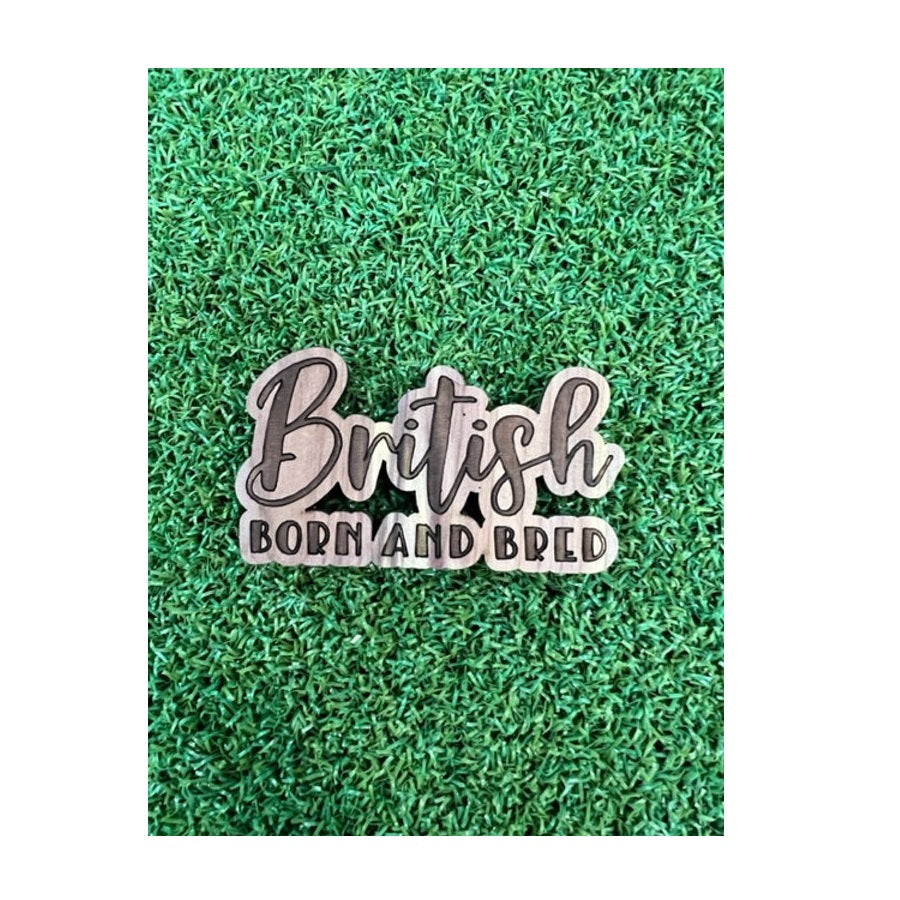 Gone with the Grain British Born and Bred fridge magnet