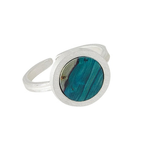 Heathergems Round Silver Satin Ring Tin product image