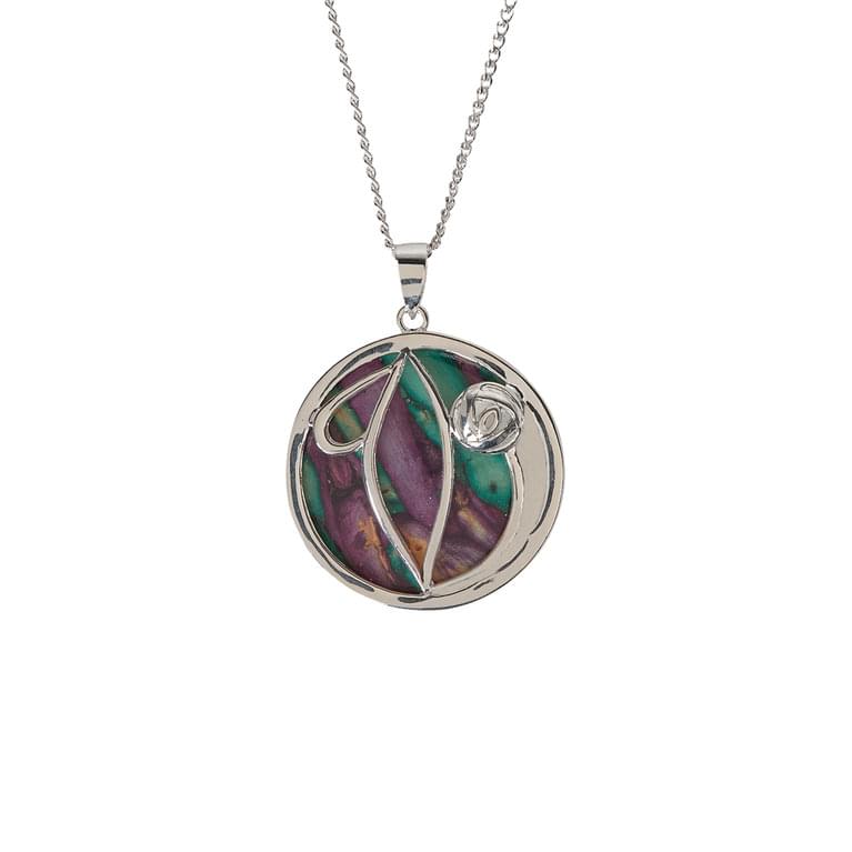 Heathergems Mackintosh Silver Plated Pendant Plate product image