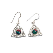 Heathergems Celtic Triangular Sterling Silver Drop Earrings product image